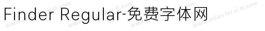 Finder Regular字体转换